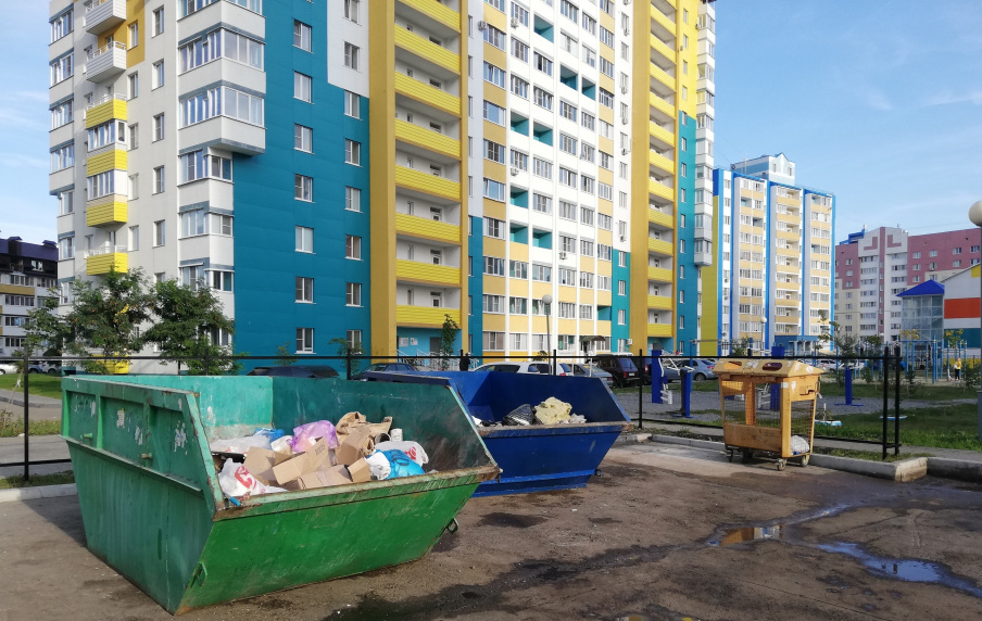 Генеральная уборка площадок для мусорных контейнеров