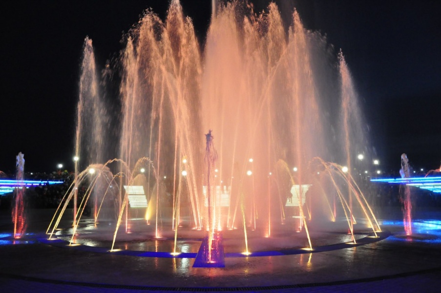 График работы фонтана в ночь с 27 на 28 июня
